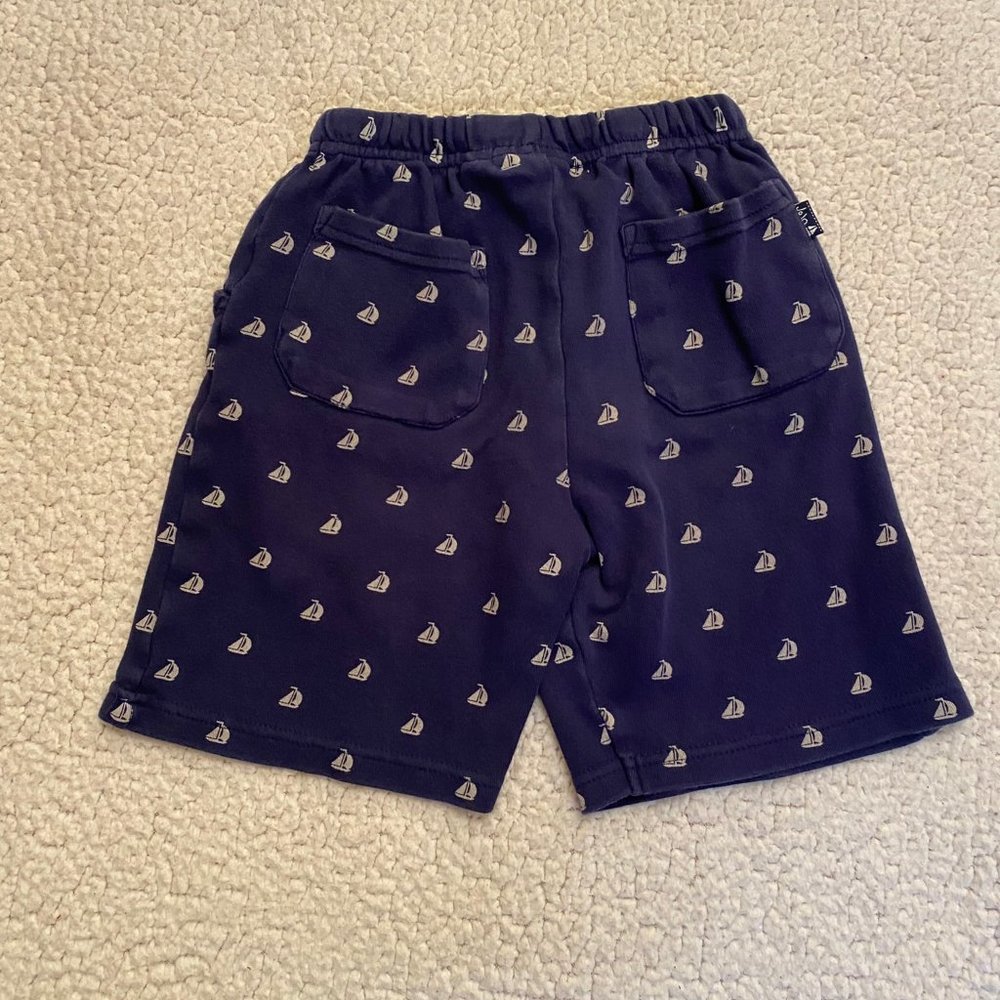 JoJo Maman Bebe Boys' Navy Sailboat Shorts - Picture 4 of 4